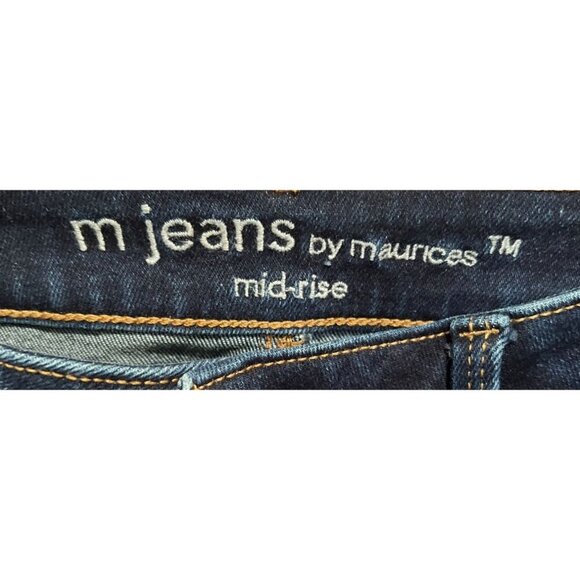 M Jeans By Maurices Mid-Rise Skinny Jeans‎ XS X-Long Dark Wash - Picture 3 of 5